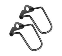 Fenteer 2 Pièces Protecteur Transmission Garde Chaîne Accessoire Protection Acier Support Antichoc Conçu pour Vélos Montagne Pliables Route Adapté, Noir