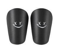 Fenteer 2 Pièces Protège-Tibias Miniatures de Football pour Enfants et Adultes Léger Confortable et Portable en Polyuréthane pour Entraînement et Matchs, Noir XS 8cmx5cm