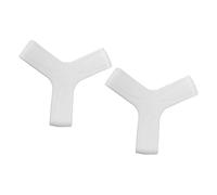 Fenteer 2 Pièces Sangle Palmes Plongée Sangle Réglable Silicone Sangle Palmes Caoutchouc Accessoires pour Palmes Adapté à Plongée Natation Surf Cadeau, Blanc 7.5 Cm