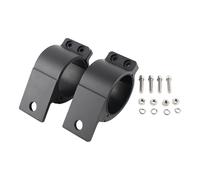 Fenteer 2 Pièces Support de Montage de Phare Fixation pour Pare-Buffle Pince pour Tube Support de Projecteur Attache de Feu Réglable Adapté pour La Conduite, pour 66 Mm à 71 Mm