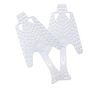 Fenteer 2 Pièces Support de Palmes de Plongée Insert de Nageoires Embauchoir pour Palmes Tendeur de Forme en Matériau TPE Souple Adapté à L'Entretien de L'Éq, Blanc