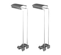Fenteer 2 Pièces Supports de Lampe D'Aquarium Kit de Fixation pour Lumière et Chevalet de Suspension avec Un Socle en Métal et Élégant Convenable Pou, 20x5c2cm