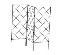 Fenteer 2 Pièces Treillis Métallique pour Plantes Grimpantes Support Jardin et Portable en Fer Adapté Aux Rosiers Clématites et Légumes, 3 PiÈces