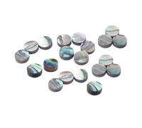 Fenteer 20 Pièces Points de Repère de Touche Marqueurs D'Incrustation Repères Ronds Points de Position Décorations de Guitare Offrant Un Effet Iridescent Ada, 6.0 Mm