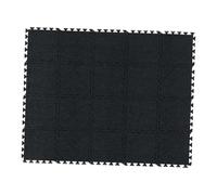 Fenteer 20 Pièces Tapis D'Exercice Tuiles de Sol Feutre Gym Dalles Emboîtables Rembourrage Protecteur Absorbant Chocs Compatibles avec Salle de Sport, Noir