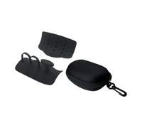 Fenteer 2PCS Poignées de Levage pour Haltérophilie Protection des Mains pour Adultes Gym, Noir