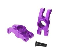 Fenteer 2x Moyeux de roue arrière de voiture RC 1:14, ensemble de direction RC, pièces de véhicule, pièce de mise à niveau en alliage d'aluminium, pièce, Violet