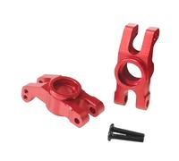 Fenteer 2x Moyeux de roue arrière de voiture RC 1:14, ensemble de direction RC, pièces de véhicule, pièce de mise à niveau en alliage d'aluminium, pièce, Rouge