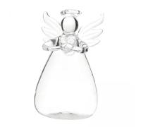 Fenteer 2x Vase à Fleurs D'ange, Vase à Bourgeons, Décor En Verre Transparent pour