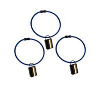 Fenteer 3 Pièces Colliers pour Chèvres Ensemble de Cloches pour Bétail Colliers pour Moutons Conception Efficace à Double Noyau Sonore Approprié pour L'Éleva, L