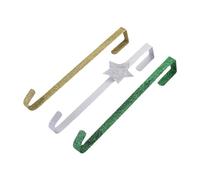 Fenteer 3 Pièces Crochet Couronne Porte Support Suspension Crochets Couronne Fer Résistant pour Décorations Lourdes Convient Balcon Maison Fête Saisonnière In, Style B