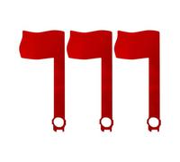 Fenteer 3 Pièces Drapeau Boîte Aux Lettres Remplacement Universel Acrylique Installation Facile Fonctionne sur Mur Bois Métal Convient à La Boîte Extér, 17.5 X 8 Cm