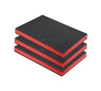 Fenteer 3 Pièces Inserts En Mousse pour Boîte à Outils Revêtement de Protection Feuilles de Rangement Matériau Amortissant En Mousse EPE Découpable Approprié, 43.8 Cm X 30 Cm X