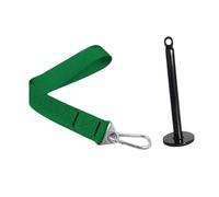 Fenteer 3 Pièces Sangle de Bras de de Musculation Ceinture de Traction Poignée de Main en Nylon Haute Résistance Adapté pour Les Entraînements Ciblés, Vert