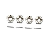 Fenteer 4 Adaptateurs D'entraînement de Moyeu de Roue Hexagonaux de 12 Mm En Alliage de Zinc pour Voitures RC 1/16