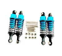 Fenteer 4 Pièces Amortisseurs de Voiture RC Jeu D'Amortisseurs Suspensions Hydrauliques Accessoires de Mise à Niveau avec Pression D'Huile Adapté pour Voitur, Bleu Ciel
