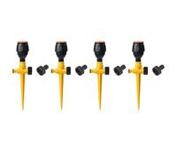 Fenteer 4 Pièces D'arroseurs Rotatifs pour Systèmes D'irrigation, Jaune