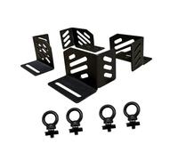 Fenteer 4 pièces de fixation d'angle pour porte-bagages, boucle de fixation, accessoire de rechange en acier inoxydable