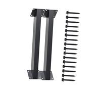 Fenteer 4 Pièces Équerre Pergola Support Angle 45 Degrés Renfort Métal Structure Bois Connecteur Résistant à La Rouille Convient à La Construction Extérieure, 2 Pièces