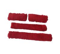 Fenteer 4 Pièces Housses de Licol pour Chevaux Tubes de Protection et Ensemble de Rembourrage Doux Prévenant Les Échauffements Adapté pour Toutes Les, Rouge