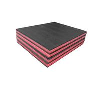 Fenteer 4 Pièces Inserts En Mousse pour Boîte à Outils Feuilles de Mousse Garniture de Protection Organisateur En Polyuréthane Découpable Approprié pour Le R, 50cmx30cmx2.5cm