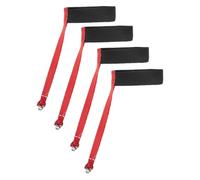 Fenteer 4 Pièces Sangle Gant Ski Dragonne Attache Métal Accessoire Sécurité Poignet Ajustable Convient Aux Aventures Hivernales Balades Nature Activités Sport, pour Les Tout-Petits