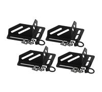 Fenteer 4 supports d'angle à angle droit pour fixation de coffre de toit, support de sécurité pour boîte à bagages, Noir