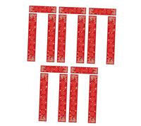 Fenteer 5 Ensembles Bandeaux Nouvel An Chinois Papier à Couplets Chunlian Décoration Calligraphie Xuan Rouge Personnalisable Fonction DIY Adapté Famille Burea, Style E