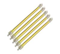 Fenteer 5 Pièces Amortisseurs de Raquette de Tennis Antivibrateurs Absorbeurs de Chocs Bandes Longues en Silicone pour Un Confort Amélioré Convenable pour Les, Jaune
