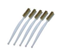 Fenteer 5 Pièces Brosse Métallique Outil pour Dures Brosse à Gratter et Brosse pour Rouille dans Un Ensemble de Nettoyage Polyvalent Adapté pour App, or