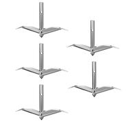 Fenteer 5 Pièces D'ancrages Lourds Réutilisables pour Treillis, Argent, Petit