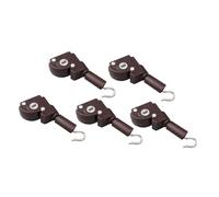 Fenteer 5 Pièces Inclineur de Tringle Mécanisme de Réparation Contrôleur D'Obscurcissement Pièce D'Engrenage Basculeur pour Lattes avec Connexion à Crochet Po, CafÉ