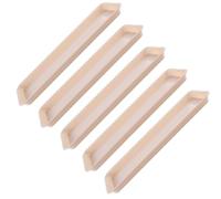 Fenteer 5 Pièces Plateaux de Drainage pour Plantes, Soucoupes pour Pots à Fleurs, Accessoires de Jardinage, Beige