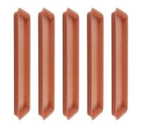 Fenteer 5 Pièces Plateaux de Drainage pour Plantes, Soucoupes pour Pots à Fleurs, Accessoires de Jardinage, Rouge