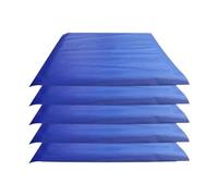 Fenteer 5 Pièces Tissu Imperméable Ruche Protection Couvercle PVC Résistant à l'usure Installation Facile Adapté pour Apiculture Extérieur 60cmx70cm, Bleu
