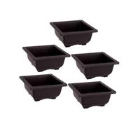 Fenteer 5 Unités de Pots pour Plantes Jardinage, Carré Peu Profond