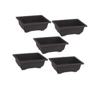 Fenteer 5 Unités de Pots pour Plantes Jardinage, Rectangulaire Grand