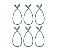 Fenteer 6 Pièces Attaches Guirlande Noël Attaches Torsadées Décoratives Réutilisables Fil Souple Facile à Tordre Convient pour Artisanat Décoration de Maison, Vert