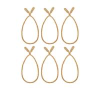 Fenteer 6 Pièces Attaches Guirlande Noël Attaches Torsadées Décoratives Réutilisables Fil Souple Facile à Tordre Convient pour Artisanat Décoration de Maison, or