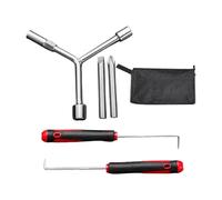 Fenteer 6 Pièces Clé de Machine à Laver Outil de Démontage Du Pulsateur Ouvre-clé Hexagonale Métal Fonction Ergonomique Convient Technicien et Entretien à Dom, 5 Pièces