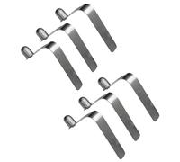 Fenteer 6 Pièces Clips Ressort Kayak Verrous à Bouton Goupilles de Serrage INOX Résistants Installation Facile Convient pour Montage Tentes Remplacement Acces, 8mm