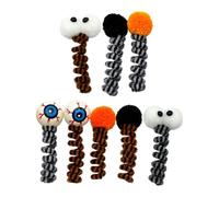 Fenteer 6 Pièces Jouets à Ressort pour Chat Jouets d'exercice Décoration d'halloween Accessoires Taquins Flexibles pour Jeu Répété Approprié pour Amoureux des, 8 Pièces