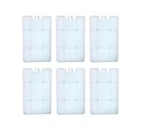 Fenteer 6 Pièces Pains de Glace Packs Congélateur Accumulateurs Froid Éléments Congélation en PEHD et Efficace Adapté pour Sorties en Plein Air et Dé, 11cmx2cmx18cm