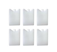 Fenteer 6 Pièces Pains de Glace Packs Congélateur Accumulateurs Froid Éléments Congélation en PEHD et Efficace Adapté pour Sorties en Plein Air et Dé, 10cmx2cmx15cm