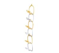 Fenteer 6 Pièces Porte-chapeaux Organisateur de Casquettes Support Mural Rangement Vertical Cintre Suspendu En PP Adapté pour L'Entrée La Chambre et, Jaune