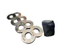 Fenteer 8 Disques de Poids de 0,25 LB, 0,5 LB, 0,75 LB, 1 LB pour Salle de Sport, Fitness, Musculation, Sports