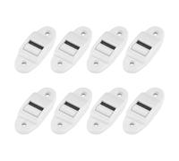Fenteer 8 Pièces Guide Sangle Roulant avec Brosse Intégrée Rouleau Doux Montage Simple PP Anti-vieillissement Adapté pour Nettoyage Installation Intérie, 8 Pièces