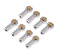 Fenteer 8pcs Rotule de Biellette de Direction M3 Alliage d'Aluminium pour 1/10 RC Modèle Camion Buggy Crawler HSP - Argent