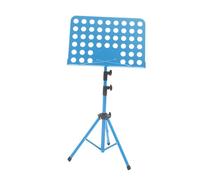 Fenteer à musique professionnel, robuste, pratique, réglable en hauteur, pliable, pour musiciens de performance instrumentale, Bleu