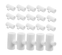 Fenteer Abreuvoir à Poulet en PVC, Raccords en T Robustes pour Arrosage Automatique, 20 Pièces